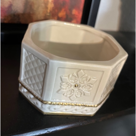 1996 Fitz and Floyd “snowy woods” collection trinket decore - Picture 5 of 6